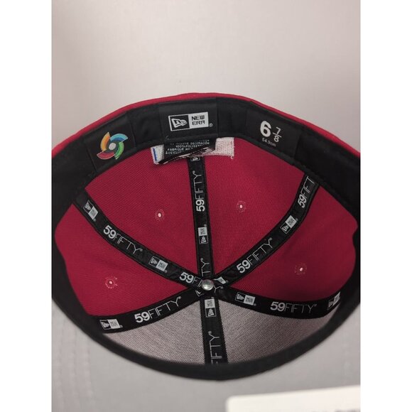 Dominican Republic Hat Cap 2023 World Baseball Classic 59Fifty 6 7/8 Red New Era - Picture 7 of 7